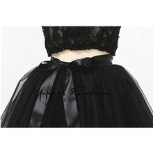 Load image into Gallery viewer, Treutoyeu Soft Black Pleated Tulle Vintage Tutu Skirt - Zainab&#39;s Closet