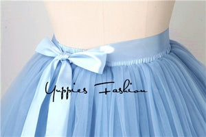 Treutoyeu Soft Black Pleated Tulle Vintage Tutu Skirt - Zainab's Closet