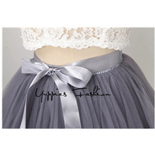 Load image into Gallery viewer, Treutoyeu Soft Black Pleated Tulle Vintage Tutu Skirt - Zainab&#39;s Closet