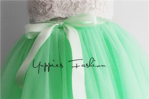Treutoyeu Soft Black Pleated Tulle Vintage Tutu Skirt - Zainab's Closet