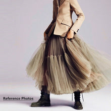 Load image into Gallery viewer, Treutoyeu Soft Black Pleated Tulle Vintage Tutu Skirt - Zainab&#39;s Closet
