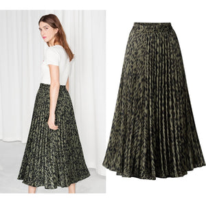 HYSECMAO Leopard Print Autumn Skirt - Zainab's Closet