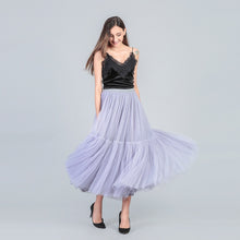 Load image into Gallery viewer, PARTY TRAIN 90cm Pleated Vintage Tulle Maxi Skirt - Zainab&#39;s Closet