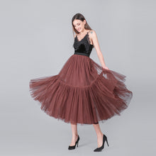 Load image into Gallery viewer, PARTY TRAIN 90cm Pleated Vintage Tulle Maxi Skirt - Zainab&#39;s Closet