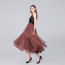 Load image into Gallery viewer, PARTY TRAIN 90cm Pleated Vintage Tulle Maxi Skirt - Zainab&#39;s Closet