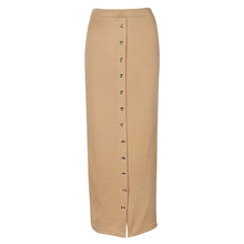 Load image into Gallery viewer, SMILE FISH Buttoned Maxi Pencil Skirt - Zainab&#39;s Closet