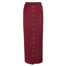 Load image into Gallery viewer, SMILE FISH Buttoned Maxi Pencil Skirt - Zainab&#39;s Closet
