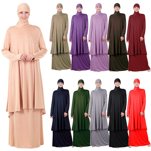 S4LIU Two-Piece Set Islamic Prayer Abaya - Zainab's Closet