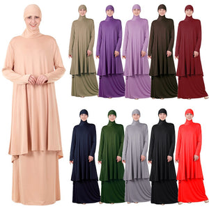 S4LIU Two-Piece Set Islamic Prayer Abaya - Zainab's Closet