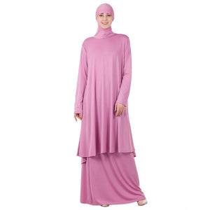 S4LIU Two-Piece Set Islamic Prayer Abaya - Zainab's Closet