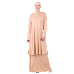 S4LIU Two-Piece Set Islamic Prayer Abaya - Zainab's Closet