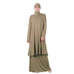 S4LIU Two-Piece Set Islamic Prayer Abaya - Zainab's Closet