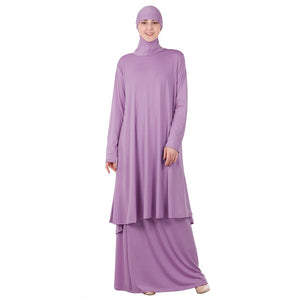 S4LIU Two-Piece Set Islamic Prayer Abaya - Zainab's Closet