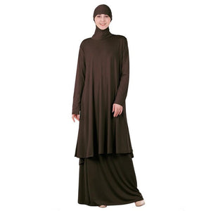S4LIU Two-Piece Set Islamic Prayer Abaya - Zainab's Closet