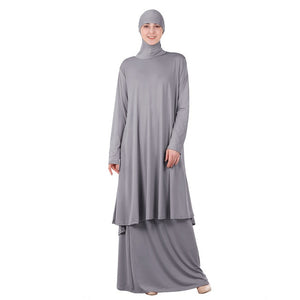 S4LIU Two-Piece Set Islamic Prayer Abaya - Zainab's Closet