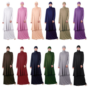 S4LIU Two-Piece Set Islamic Prayer Abaya - Zainab's Closet