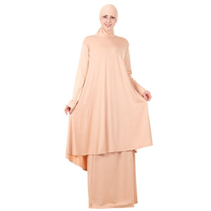S4LIU Two-Piece Set Islamic Prayer Abaya - Zainab's Closet