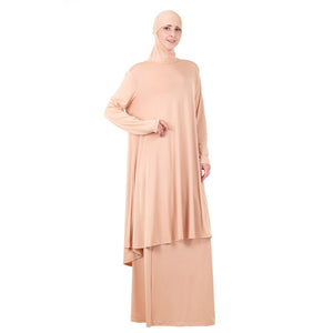 S4LIU Two-Piece Set Islamic Prayer Abaya - Zainab's Closet