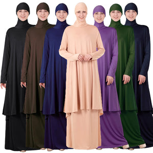S4LIU Two-Piece Set Islamic Prayer Abaya - Zainab's Closet
