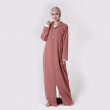 Load image into Gallery viewer, Kalenmos Moroccan Open Abaya w/ Hood - Zainab&#39;s Closet