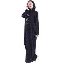 Load image into Gallery viewer, Kalenmos Moroccan Open Abaya w/ Hood - Zainab&#39;s Closet
