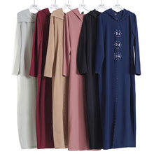 Load image into Gallery viewer, Kalenmos Moroccan Open Abaya w/ Hood - Zainab&#39;s Closet