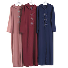 Load image into Gallery viewer, Kalenmos Moroccan Open Abaya w/ Hood - Zainab&#39;s Closet