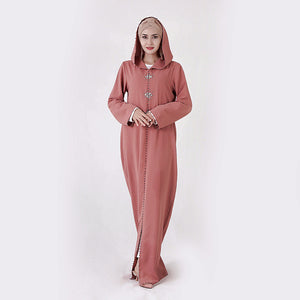 Kalenmos Moroccan Open Abaya w/ Hood - Zainab's Closet