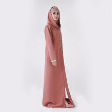 Load image into Gallery viewer, Kalenmos Moroccan Open Abaya w/ Hood - Zainab&#39;s Closet