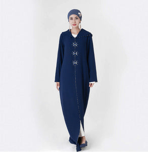 Kalenmos Moroccan Open Abaya w/ Hood - Zainab's Closet