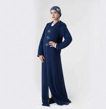 Load image into Gallery viewer, Kalenmos Moroccan Open Abaya w/ Hood - Zainab&#39;s Closet