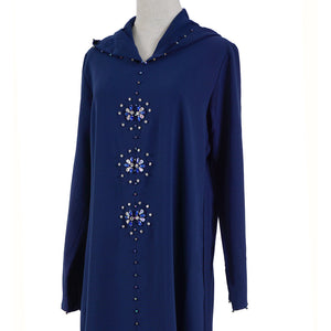 Kalenmos Moroccan Open Abaya w/ Hood - Zainab's Closet