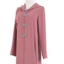 Load image into Gallery viewer, Kalenmos Moroccan Open Abaya w/ Hood - Zainab&#39;s Closet