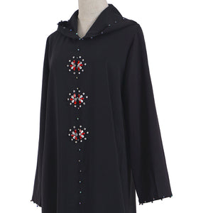 Kalenmos Moroccan Open Abaya w/ Hood - Zainab's Closet