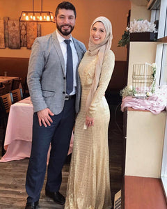Delias Sequin Striped Maxi Dress w/ Sash - Zainab's Closet