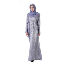 Load image into Gallery viewer, Delias Sequin Striped Maxi Dress w/ Sash - Zainab&#39;s Closet