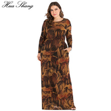 Load image into Gallery viewer, Hua Shang Yellow Ochre Retro Print Dress - Zainab&#39;s Closet
