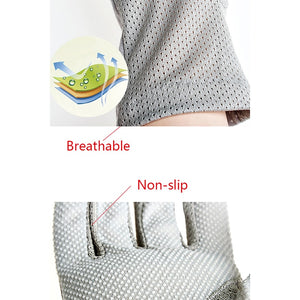 SHE'S CHIC Cotton Non-Slip Breathable Ladies Thin Summer UV Protection Gloves - Zainab's Closet