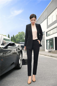 Double Breasted Blazer w/ Pants - Zainab's Closet