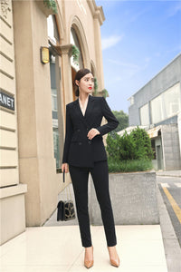 Double Breasted Blazer w/ Pants - Zainab's Closet