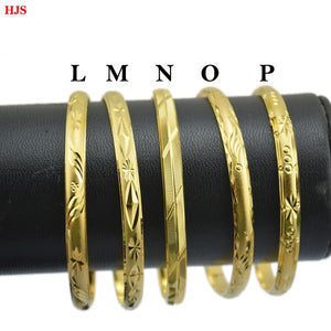 Ethlyn Copper Geometric Bangles - Zainab's Closet