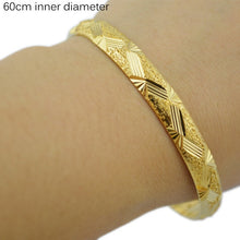 Load image into Gallery viewer, Ethlyn Copper Geometric Bangles - Zainab&#39;s Closet