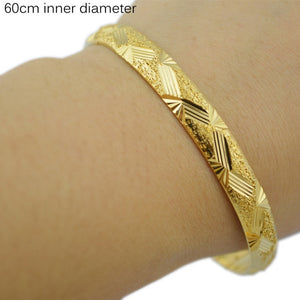 Ethlyn Copper Geometric Bangles - Zainab's Closet