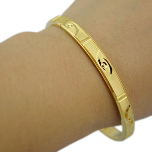 Ethlyn Copper Geometric Bangles - Zainab's Closet