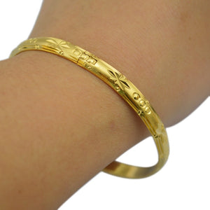 Ethlyn Copper Geometric Bangles - Zainab's Closet