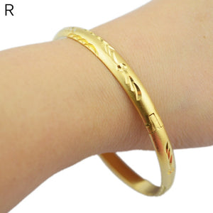 Ethlyn Copper Geometric Bangles - Zainab's Closet