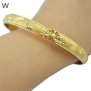 Ethlyn Copper Geometric Bangles - Zainab's Closet