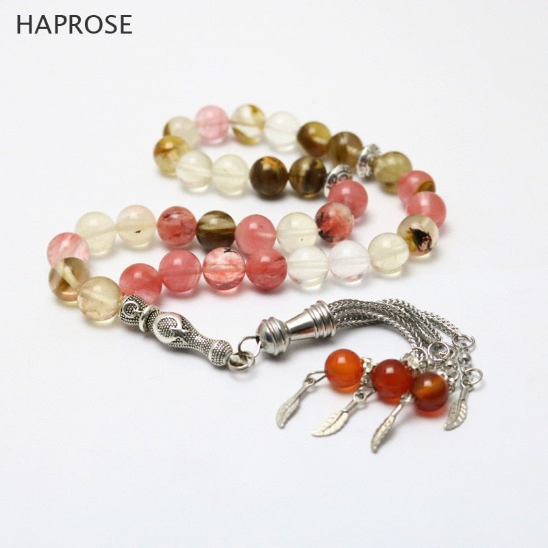 Natural Multicolor Stone Tasbih - Zainab's Closet