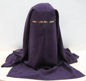 Delias 3-Layer Niqab - Zainab's Closet
