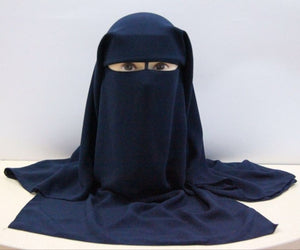 Delias 3-Layer Niqab - Zainab's Closet